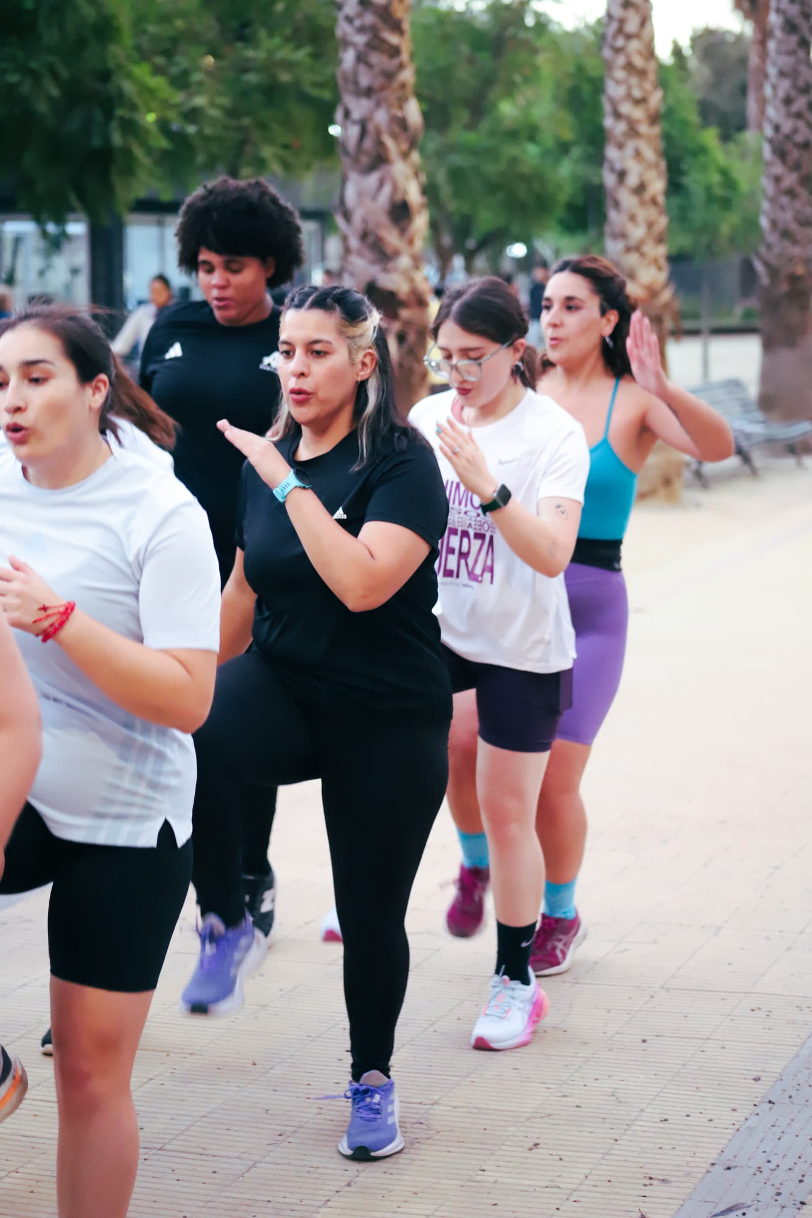 Equipo Cielas en movimiento durante un entrenamiento